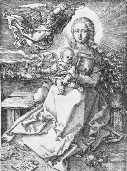 Albrecht Durer Madonna Crowned by an Angel